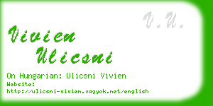 vivien ulicsni business card